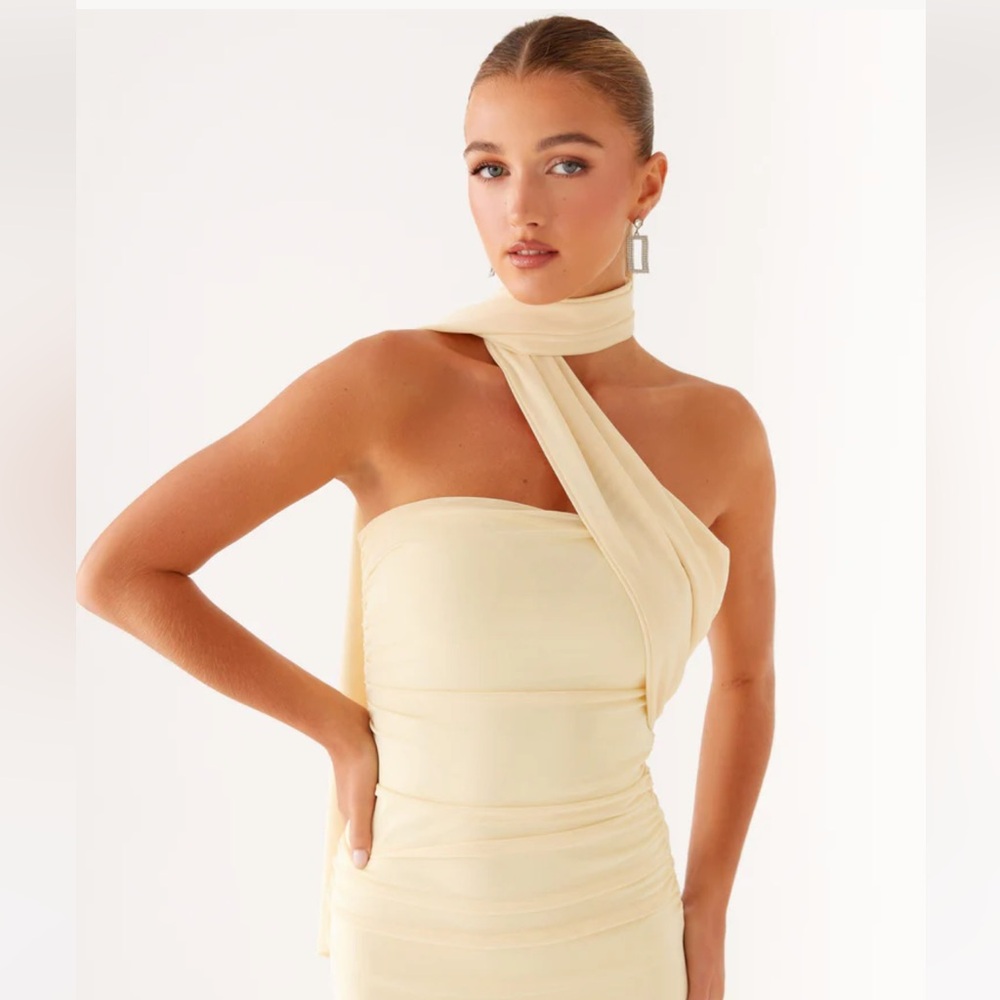 Peppermayo Songbird Maxi Dress- Yellow Size 4 - Picture 3 of 4